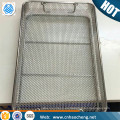 Cesta de malla de alambre de metal Cesta de almacenamiento de acero inoxidable de esterilización 304 para instrumentos quirúrgicos